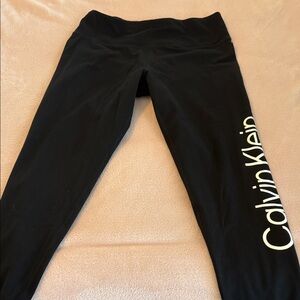 Calvin Klein Kids Black Logo Leggings